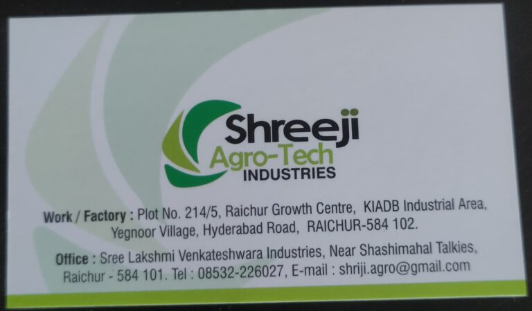 Shreeji agro tech Industries 768x450